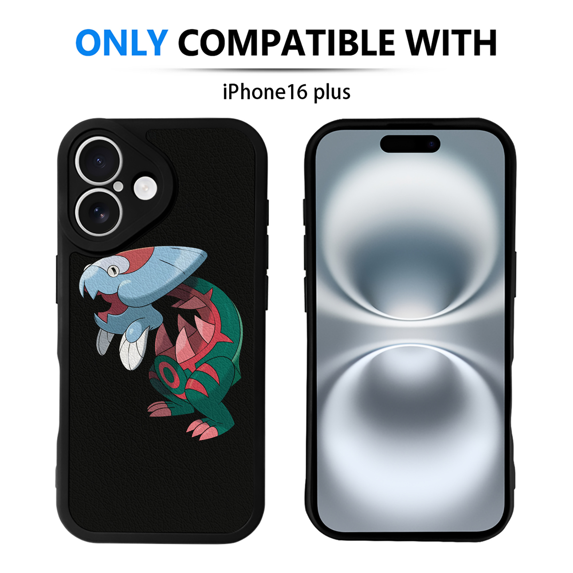 （画像用） ポケットモンスター Pokémon 【iPhone 16シリーズ対応】シリコンスマホケース（レザー調） 材質：シリコン